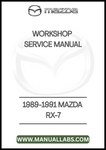 1989-1991 MAZDA RX-7 WORKSHOP SERVICE MANUAL - PDF