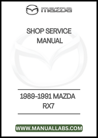 1989-1991 MAZDA RX7 SHOP SERVICE MANUAL - PDF