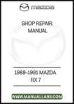 1989-1991 MAZDA RX 7 SHOP REPAIR MANUAL - PDF