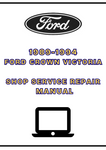 1989-1994 FORD CROWN VICTORIA SHOP SERVICE REPAIR MANUAL - PDF