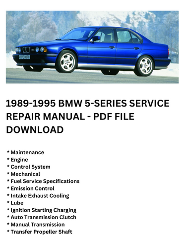 1989-1995 BMW 5-SERIES MANUAL