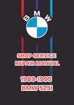 1989-1995 BMW 525I SHOP SERVICE REPAIR MANUAL - PDF
