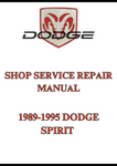 1989-1995 DODGE SPIRIT SHOP SERVICE REPAIR MANUAL - PDF