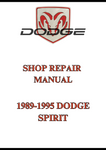 1989-1995 DODGE SPIRIT SHOP REPAIR MANUAL - PDF