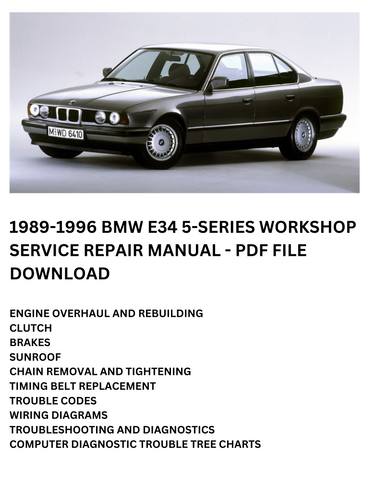 1989-1996 BMW E34 5-SERIES MANUAL