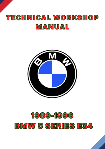 1989-1996 BMW 5 SERIES E34 TECHNICAL WORKSHOP MANUAL - PDF