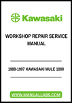 Unlock the full potential of your 1989-1997 Kawasaki Mule 1000 with our comprehensive Workshop Repair Service Manual in PDF format. This essential guide is designed to provide you with detailed instructions, diagrams, and troubleshooting tips to keep your vehicle running smoothly and efficiently.