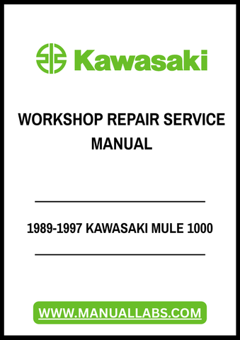 Unlock the full potential of your 1989-1997 Kawasaki Mule 1000 with our comprehensive Workshop Repair Service Manual in PDF format. This essential guide is designed to provide you with detailed instructions, diagrams, and troubleshooting tips to keep your vehicle running smoothly and efficiently.