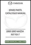 1989 1990 MAZDA RX7 RX-7 SPARE PARTS CATALOGUE MANUAL - PDF