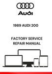 DISCOVER THE COMPREHENSIVE 1989 AUDI 200 FACTORY SERVICE REPAIR MANUAL IN PDF FORMAT. ACCESS DETAILED INSTRUCTIONS AND DIAGRAMS FOR EFFECTIVE MAINTENANCE.
