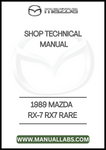 1989 MAZDA RX-7 RX7 RARE SHOP TECHNICAL MANUAL - PDF