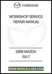 1989 MAZDA RX-7 WORKSHOP SERVICE REPAIR MANUAL - PDF