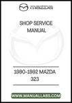 1990-1992 MAZDA 323 SHOP SERVICE MANUAL - PDF