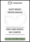 1990-1992 MAZDA MX-6 626 SHOP SERVICE REPAIR MANUAL - PDF