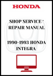 1990-1993 HONDA INTEGRA SHOP SERVICE REPAIR MANUAL - PDF