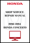 1990-1994 HONDA CONCERTO SHOP SERVICE REPAIR MANUAL - PDF