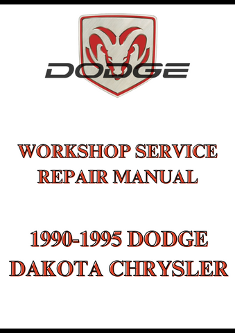 1990-1995 DODGE DAKOTA CHRYSLER WORKSHOP SERVICE REPAIR MANUAL - PDF