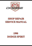1990 DODGE SPIRIT SHOP REPAIR SERVICE MANUAL - PDF