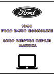 1990 FORD E-350 ECONOLINE SHOP SERVICE REPAIR MANUAL - PDF