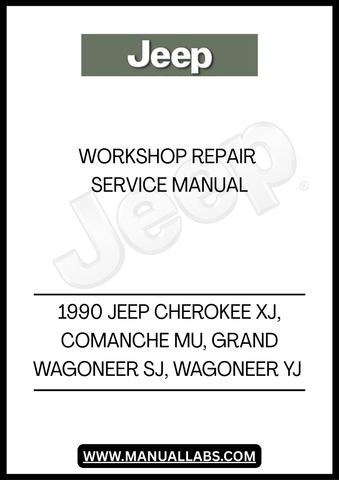 1990 JEEP CHEROKEE XJ, COMANCHE MU, GRAND WAGONEER SJ, WAGONEER YJ WORKSHOP REPAIR SERVICE MANUAL - PDF