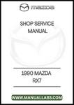 1990 MAZDA RX7 SHOP SERVICE MANUAL - PDF
