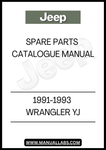 1991-1993 JEEP WRANGLER YJ SPARE PARTS CATALOGUE MANUAL - PDF