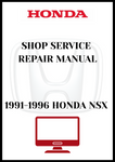 1991-1996 HONDA NSX SHOP SERVICE REPAIR MANUAL - PDF