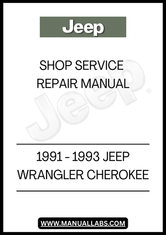 1991 - 1993 JEEP WRANGLER CHEROKEE SPARE PARTS CATALOGUE MANUAL - PDF