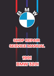 1991 BMW 320I SHOP SERVICE REPAIR MANUAL - PDF