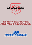 1991 DODGE MONACO SHOP SERVICE REPAIR MANUAL - PDF