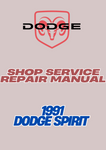  1991 DODGE SPIRIT SHOP SERVICE REPAIR MANUAL - PDF