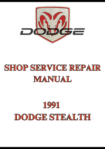 1991 DODGE STEALTH SHOP SERVICE REPAIR MANUAL - PDF