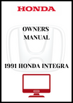 1991 HONDA INTEGRA OWNERS MANUAL - PDF