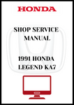 1991 HONDA LEGEND KA7 SHOP SERVICE MANUAL - PDF