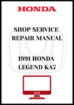 1991 HONDA LEGEND KA7 SHOP SERVICE REPAIR MANUAL - PDF