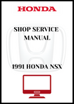 1991 HONDA NSX SHOP SERVICE MANUAL - PDF