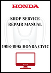 1992-1995 HONDA CIVIC SHOP SERVICE REPAIR MANUAL - PDF