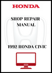 1992 HONDA CIVIC SHOP REPAIR MANUAL - PDF