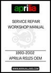 UNLOCK THE FULL POTENTIAL OF YOUR APRILIA RS125 WITH OUR COMPREHENSIVE OEM SERVICE & REPAIR MANUAL IN PDF FORMAT. THIS ESSENTIAL GUIDE IS DESIGNED FOR BOTH NOVICE AND EXPERIENCED MECHANICS, PROVIDING DETAILED INSTRUCTIONS AND DIAGRAMS TO ENSURE YOUR MOTORCYCLE RUNS AT ITS BEST.