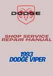 1993 DODGE VIPER SHOP SERVICE REPAIR MANUAL - PDF