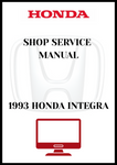 1993 HONDA INTEGRA SHOP SERVICE MANUAL - PDF