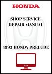 1993 HONDA PRELUDE SHOP SERVICE REPAIR MANUAL - FDF