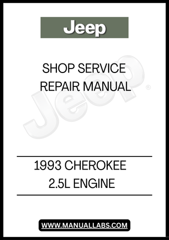 REVITALIZE YOUR 1993 JEEP CHEROKEE WITH OUR COMPREHENSIVE 2.5L ENGINE SHOP SERVICE REPAIR MANUAL. THIS ESSENTIAL GUIDE IS DESIGNED FOR BOTH SEASONED MECHANICS AND DIY ENTHUSIASTS, PROVIDING STEP-BY-STEP INSTRUCTIONS TO TACKLE REPAIRS AND MAINTENANCE WITH CONFIDENCE. FROM ENGINE DIAGNOSTICS TO DETAILED ASSEMBLY PROCEDURES, THIS MANUAL COVERS EVERYTHING YOU NEED TO KEEP YOUR JEEP RUNNING SMOOTHLY.