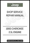 1993 JEEP CHEROKEE 2.5L ENGINE SHOP SERVICE REPAIR MANUAL - PDF