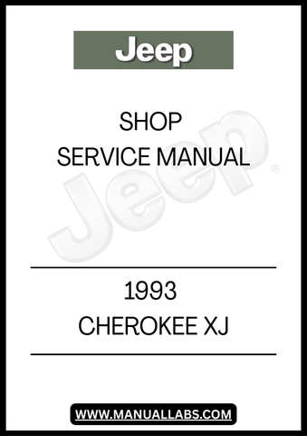 1993 JEEP CHEROKEE XJ SHOP SERVICE MANUAL - PDF