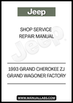 DISCOVER THE ULTIMATE RESOURCE FOR MAINTAINING AND RESTORING YOUR 1993 JEEP GRAND CHEROKEE ZJ GRAND WAGONER WITH OUR FACTORY SHOP SERVICE MANUAL. THIS COMPREHENSIVE GUIDE IS DESIGNED SPECIFICALLY FOR YOUR VEHICLE, PROVIDING DETAILED INSTRUCTIONS AND DIAGRAMS TO ENSURE YOU HAVE THE RIGHT INFORMATION AT YOUR FINGERTIPS.
