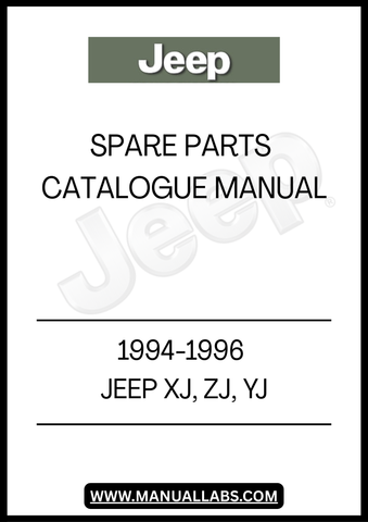 DISCOVER THE ULTIMATE RESOURCE FOR JEEP ENTHUSIASTS WITH THE 1994-1996 JEEP XJ ZJ YJ SPARE PARTS CATALOGUE MANUAL. THIS COMPREHENSIVE GUIDE IS DESIGNED TO HELP YOU EASILY IDENTIFY AND SOURCE THE RIGHT PARTS FOR YOUR JEEP, ENSURING YOUR VEHICLE REMAINS IN PEAK CONDITION. WITH DETAILED DIAGRAMS AND PART NUMBERS, YOU CAN QUICKLY LOCATE WHAT YOU NEED FOR REPAIRS OR UPGRADES.