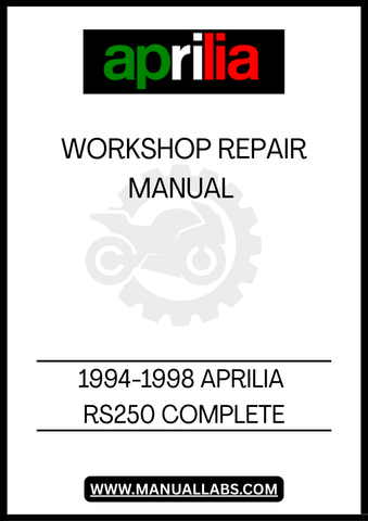 UNLOCK THE FULL POTENTIAL OF YOUR 1994-1998 APRILIA RS250 WITH OUR COMPREHENSIVE COMPLETE WORKSHOP REPAIR MANUAL IN PDF FORMAT. THIS ESSENTIAL GUIDE IS DESIGNED FOR BOTH SEASONED MECHANICS AND ENTHUSIASTIC DIYERS, PROVIDING DETAILED INSTRUCTIONS AND INSIGHTS TO KEEP YOUR MOTORCYCLE IN PEAK CONDITION.