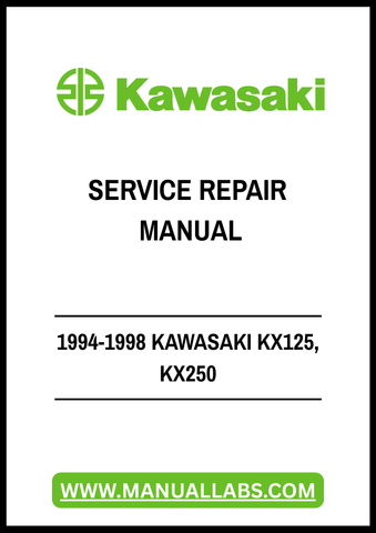 Unlock the full potential of your 1994-1998 Kawasaki KX125 and KX250 with our comprehensive Service Repair Manual in PDF format. This essential guide is designed to provide you with detailed instructions, diagrams, and troubleshooting tips to keep your bike running smoothly and efficiently.