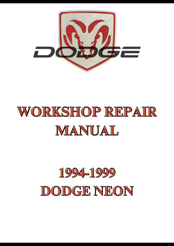 1994-1999 DODGE NEON WORKSHOP REPAIR MANUAL - PDF